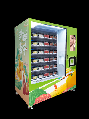 Mitte heben Schnitt-Obstsalat-Kasten-Gesundheits-Automaten-Stoß-Brett-Aufzug auf