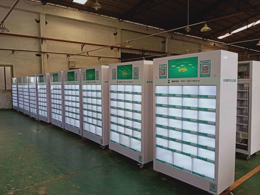 Kundengebundener 22-Zoll-Touch Screen abkühlender Schließfachautomat für Ei mit intelligentem System