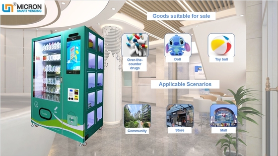 22" Touch Screen kundenspezifische Medizin Masken-intelligenter Automat mit Schließfach-Spiralenwerkzeug