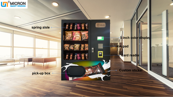 1 Meter-Mini Vending Machine For Mobile-Zusatz-schwarze Farbkleiner Imbiss-Automat