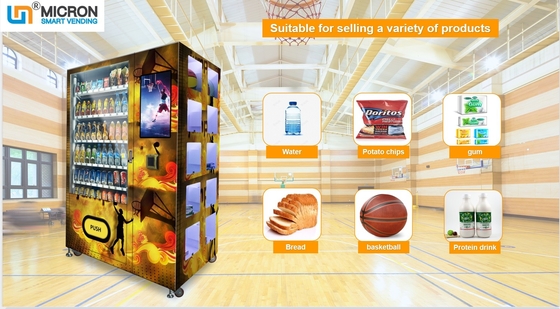 Basketball trinkt Kombinations-Automaten-Stützelektronische Geldbörsen-Zahlung