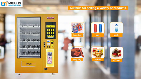 LED, die Lucky Vending Machine With Cashless-Zahlungs-Systeme, großen Kastenautomaten, Mikrometer beleuchtet