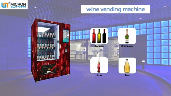 Rotwein-Automaten mit Aufzug und intelligentem System, neuer Automat 24 Stunden StoreMicron-Fabrik-Kreditkarte