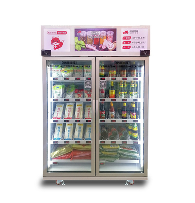 Tiefkühlkost-Ei-intelligenter Kühlschrank-Automat in Mikrometer-unbemanntem Markt
