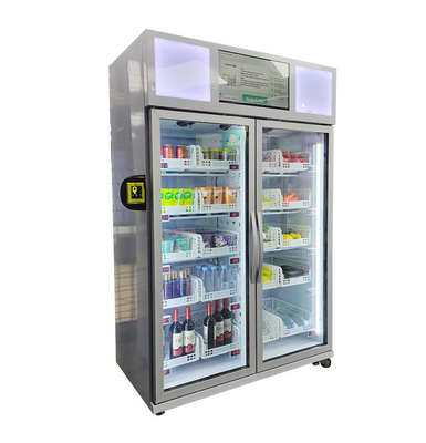 Meeresfrüchte-Ei R290 kühlte Automaten-intelligenten Kühlschrank-Verkauf mit Kartenleser