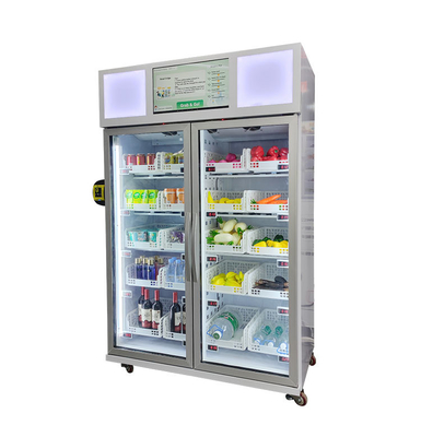 Meeresfrüchte-Ei R290 kühlte Automaten-intelligenten Kühlschrank-Verkauf mit Kartenleser