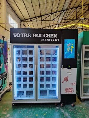 Das Einfrieren möbeln Fleisch-Automaten-Gitter-Kabinett-Kreditkartenleser auf