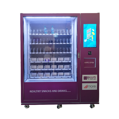 Kleiner Imbiss-kalter Getränk-Automat mit gewundenem und direkt Stoß-Waren-Behälter