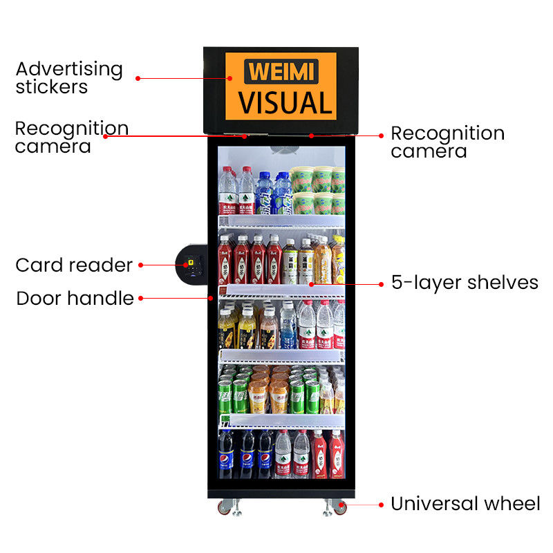 Verbessern Sie Ihr Verkaufserlebnis mit einer 180-Kilogramm-Food-Vending-Maschine mit KI und fortschrittlicher Technologie