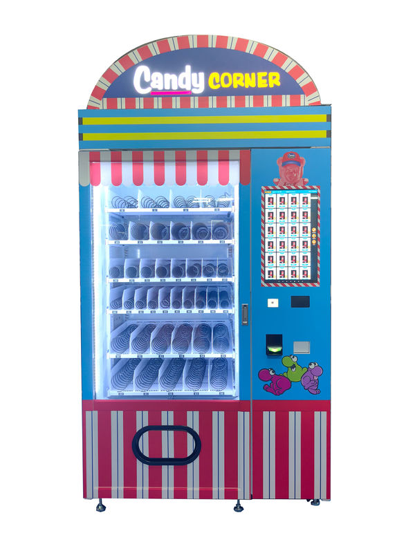 Smart Candy Corner Vending Machine mit 21,5 Zoll Touchscreen Mehrfache Zahlungsoptionen Süßigkeiten Vending Machine