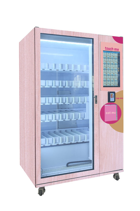 6 Etagen * 10 Schlitze Snack-Food-Verkaufsautomat mit optionalem Heizsystem 50 °C und Kühlsystem 3 °C-20 °C