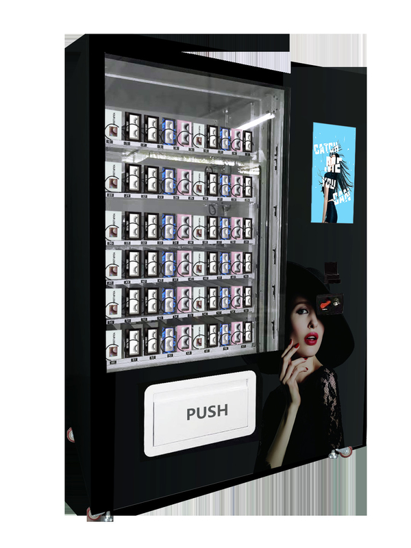 Große Kapazitäts-Wimper-Kosmetik-Automaten-Schönheit mit der Werbung des Schirmes im Einkaufszentrum