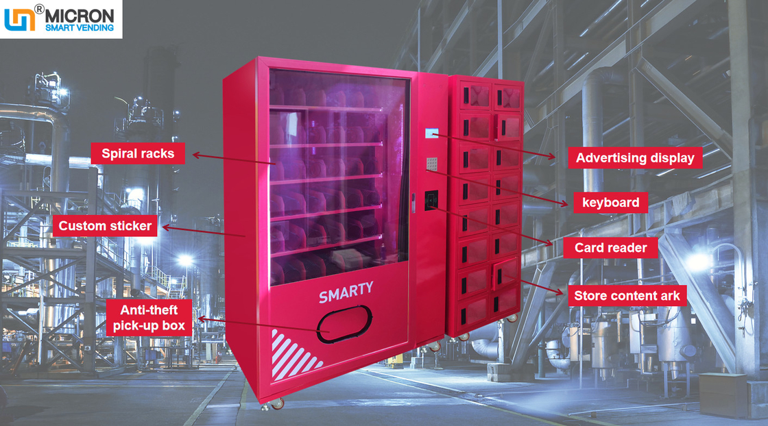 Große Kapazitäts-Maschine, die Sport-Ausrüstungs-Schließfach-Automaten mit intelligentem System verkauft