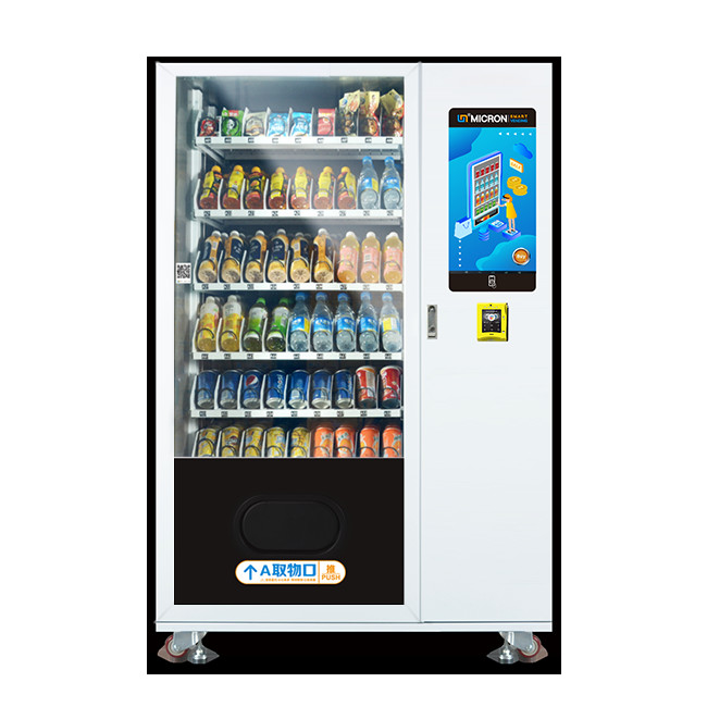 Heißer Verkaufs22-zoll-Touch Screen Imbissgetränkautomat mit Kühlsystem in den Schulen