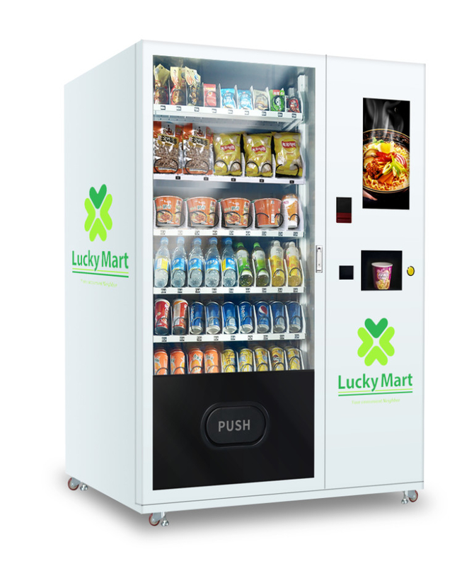 Mike Tea Vending Machine Hot-Wasser-Touch Screen Mikrometer Smart, das Verkaufs-Schalen-Nudel verkauft