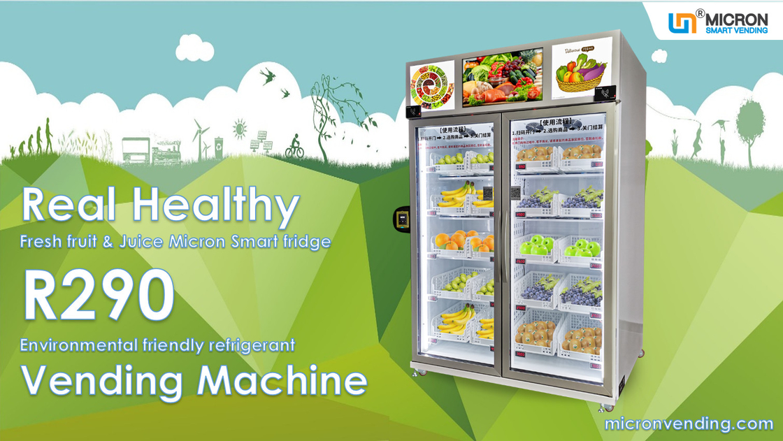 Meeresfrüchte-Ei R290 kühlte Automaten-intelligenten Kühlschrank-Verkauf mit Kartenleser
