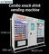 Kombinierter Mahlzeit-Imbiss-Automaten-kundenspezifischer Mikrometer-intelligenter Verkauf mit Mikrowelle und Kühlsystem