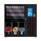 Blumen-abkühlender Schließfach-Automat mit Kühlschrank-System