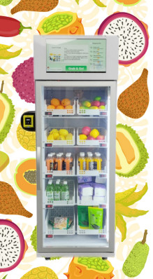 Frische Frucht-Gemüse-Farmerzeugnis-Automat mit Kühlsystem-Touch Screen