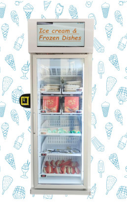Kühlschrank-Automat Android OSs Smart für Gemüsefrucht-Ei-Fleisch-Gefrierschrank-Kühlsystem