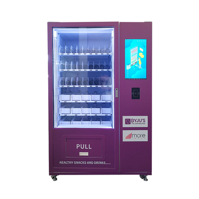 Kundenspezifischer Snack-Getränkeautomat mit Aufzugs-Direktschub und spiralförmigem Warentablett-Automaten mit intelligentem System