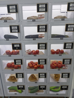 Brot-Frische-Lebensmittel-Automaten mit großer Kapazität Schließfächer in Frankreich