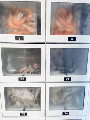 Effiziente R290 Kühlmittel Meeresfrüchte Verkaufsautomat für frische