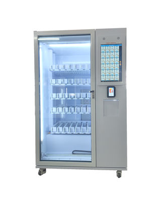 Glasflaschen-Getränkeautomat mit Aufzug Mittenaufnahme mit Touchscreen, intelligentes System