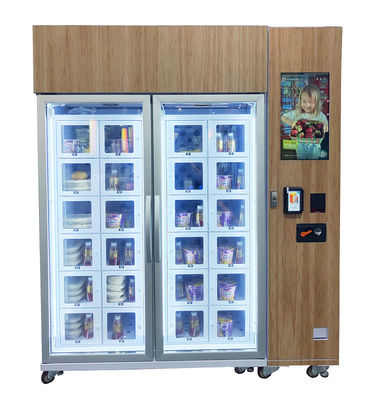 Kundengebundener 22-Zoll-Touch Screen abkühlender Schließfachautomat für Ei mit intelligentem System