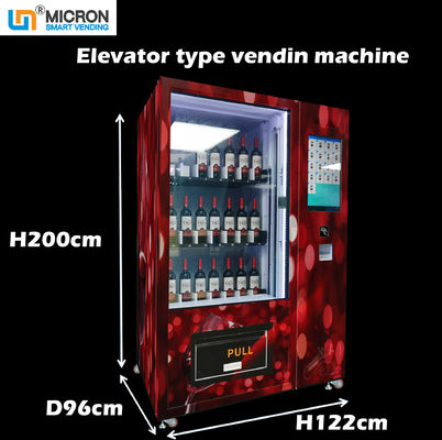 Glasflaschen-Automat mit dem Aufzug, zum des Rotweinchampagner Mikrometer-intelligenten Automaten zu verkaufen