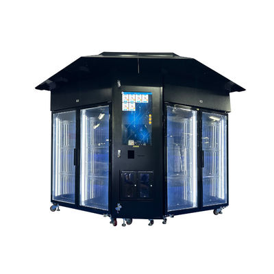 Automaten für schwarze Blumen mit anpassbaren Schließfachgrößen