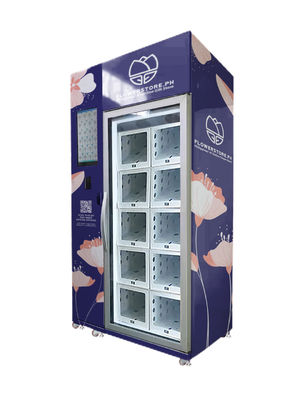 24/7 Selbstbedienung Kühlschrank für frische Blumen Topfpflanzen Cholocate Verkaufsautomat