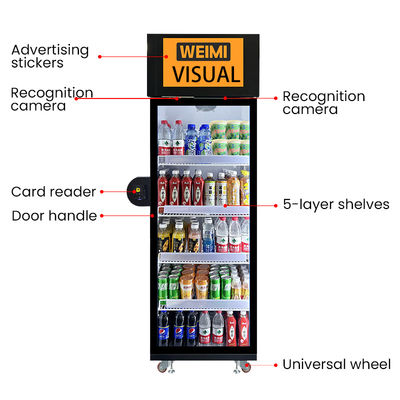 Verbessern Sie Ihr Verkaufserlebnis mit einer 180-Kilogramm-Food-Vending-Maschine mit KI und fortschrittlicher Technologie
