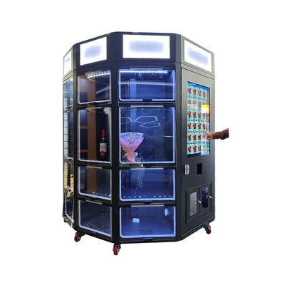 Neues Design Schließfach Frische Blumen Verkaufsautomat mit Kühlfunktion 32 Zoll Touchscreen Lichtschrank für das Branding