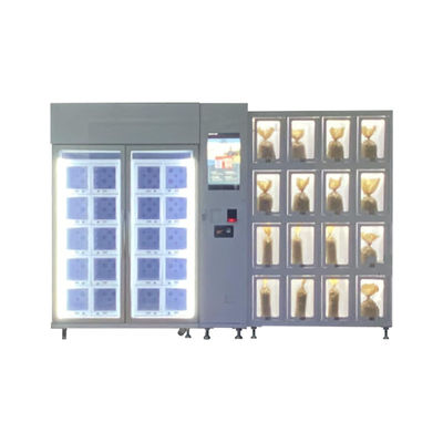 Selbstbedienung Bäckerei Combo Brot-Vending-Maschine mit Kühlsystem anpassbare Schließfächer