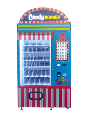Smart Candy Corner Vending Machine mit 21,5 Zoll Touchscreen Mehrfache Zahlungsoptionen Süßigkeiten Vending Machine
