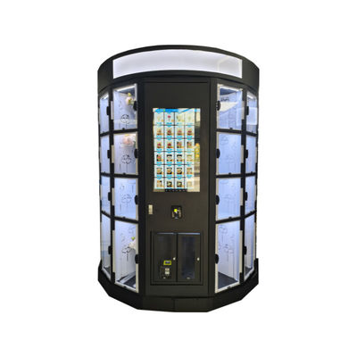 Täglicher Blumenverkaufsautomaten mit individuellem Licht-Box-Logo 15°C für frische Blumen Blumensträuße