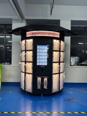32 Inch Touch Screen Outdoor Vending Machine Solution for Flower Shops Perfect Combination Rated Voltage 220/750 Hz