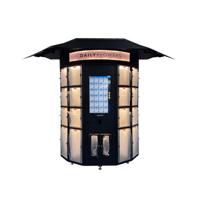 Customized Smart Retail Locker Vending Machine für frische Blumen QR-Code Zahlungsmöglichkeiten