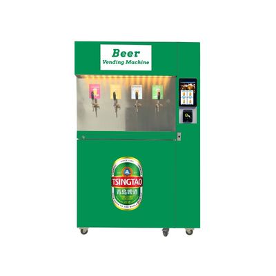 10 Zoll Touchscreen Selbstbedienungs-Verkaufsautomaten mit 4 Biersorten und Unterstützung für individuelles Branding
