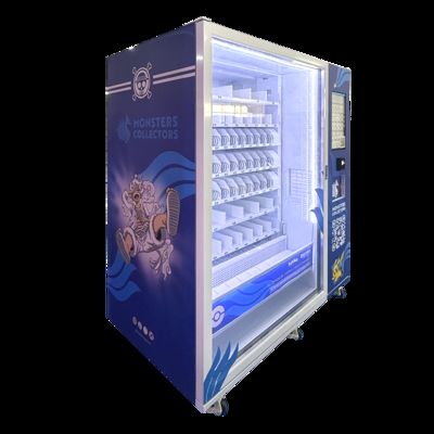 Monster Collection Vending Machine with 21.5-inch Touch Screen, Metal Frame, and Double Tempered Glass for Trading Cards