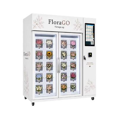 Blumenautomat mit intelligenter Bestandskontrolle und Kühlfächern für den Verkauf frischer Blumen jederzeit