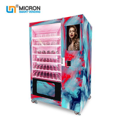 Große Kapazitäts-Wimper-Kosmetik-Automaten-Schönheit mit der Werbung des Schirmes im Einkaufszentrum