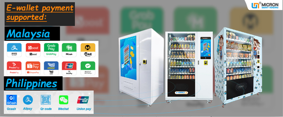 WM0-WE POP Automaten mit E-Wallet-Zahlung Micron Smart Vending Machine In Malaysia